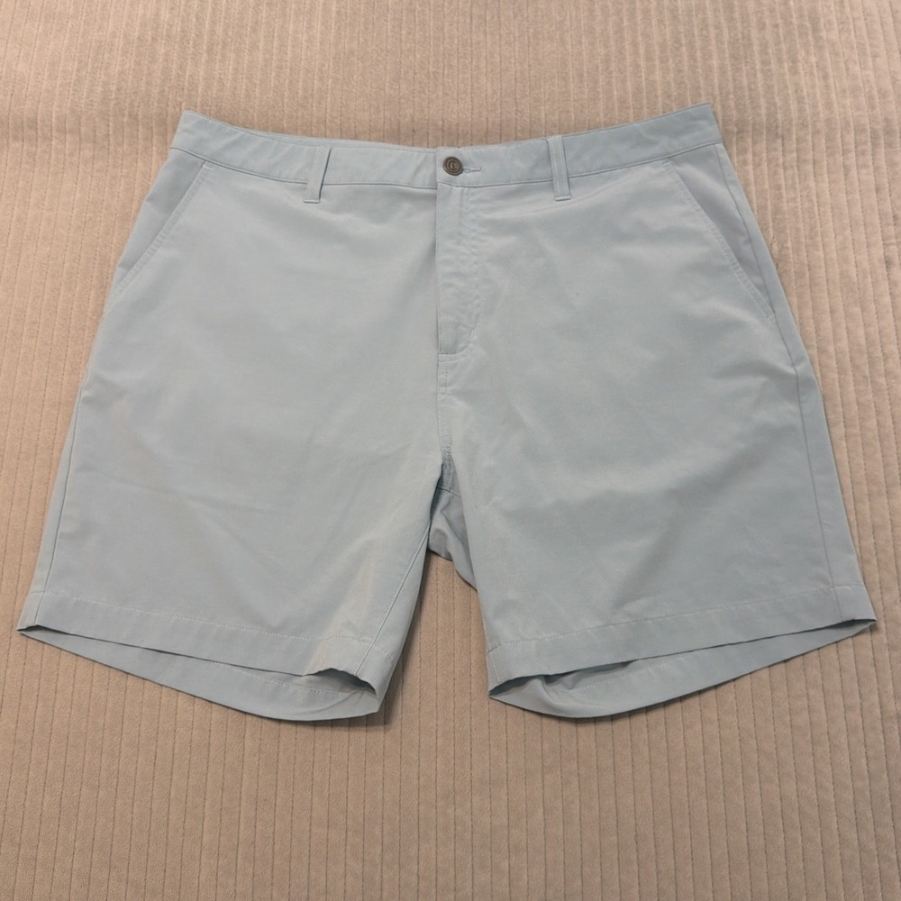 Criquet Court Shorts Mens 36 Light Blue Pockets Stretch Golf Tennis